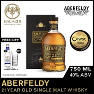 Aberfeldy 21 Year Old Single Malt Scotch Whisky - 750ml / 75cl 40% ABV - Premium Craft-Style Whisky 