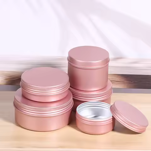 5ml-180ml Cream Jar Tin Cosmetic Lip Balm Containers Nail Derocation Crafts Pot Refillable Bottle Sc