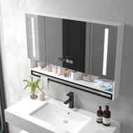 IKEA Bathroom cabinet with mirror Bathroom Cabinet Solid Wood Smart Mirror With Light toilet mirror 