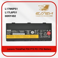 Lenovo L17M6P51 L17L6P51 00NY493 77+ for ThinkPad P50 P70 P51 P52 Battery