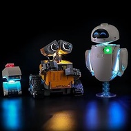 LED Light Kit for Lego 43279 Wall-E and EVE Set,Compatible with Lego 43279 Building Blocks Model(Not