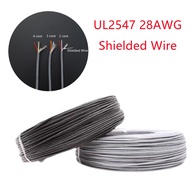 1 Meters Shielded Wire Signal Cable 28AWG Channel Audio 2 3 4 5 Core UL2547 Headphone Copper Control