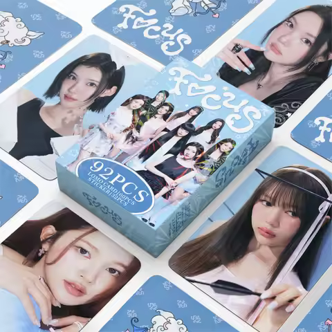 92Pcs/Set Hearts2Hearts Idol New Album Lomo Cards JIWOO CARMEN YUHA STELLA JUUN A-NA HD Printd Photo