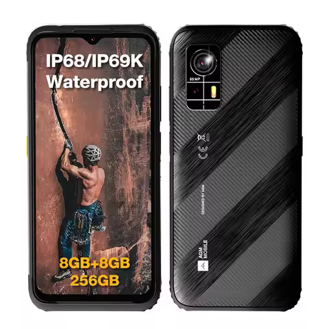 American Version AGM H6 Rugged Smartphone 50MP Cam, 8GB+256GB, 90Hz FHD+, Waterproof/Dustproof/Shock