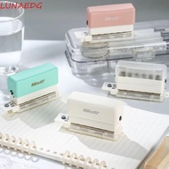 LUNAEDGE Hole Puncher, Loose Leaf Bind 6-hole Paper Puncher, Student Stationary A4 A5 B5 with Chip B