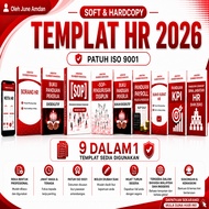 KOMBO BM & EN | Softcopy & Hardcopy |Template HR 9 Dalam 1 | SOP HR & Disiplin | Payroll | KPI |Empl