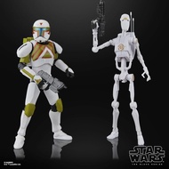 STAR WARS THE BLACK SERIES CLONE COMMANDO (URBAN FIGHTER) & B1 BATTLE DROID (TRAINING), BATTLEFRONT