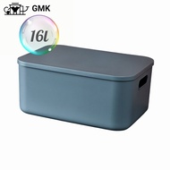 4L/8L/16L กล่องเก็บของสไตล์ญี่ปุ่นอเนกประสงค์ ขนมขบเคี้ยว ชุดชั้นในพร้อมฝาปิด กล่องเก็บของพร้อมฝาปิด