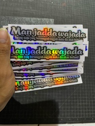 STIKER HOLOGRAM MAN JADDA WA JADDA CUTTING PRINCUT STIKER VIRAL