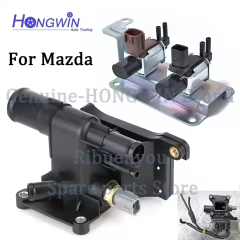 Cooling Thermostat Water Outlet Valve For Mazda 3 (BL BK) 6 (GG GH GY) 5 CR CX-7 2.0 LF94-15-17Z LF9