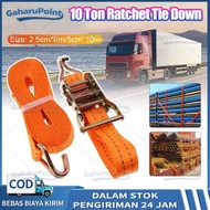 10 Ton Tali Kecepatan Ratchet Tie Down 4 cm x 6M/8M/10M 5CMx 6M/8M Tali pengikat barang Lashing Trac