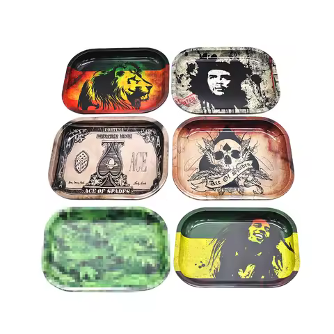 Herb Tobacco Rolling Tray Cigarette Rolling Papers Tray Cigarette Smoking Tray Herb Tobacco Storage