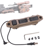 Dual Remote Flashlight Pressure Switch Tactical Tape Switch with Tactical Light Plug and 2.5mm Plug