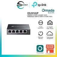 TP-Link Omada ES205GP 5-Port Gigabit Easy Managed Switch with 4-Port PoE+
