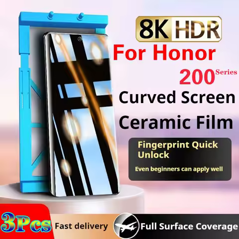 Honor200Pro Privacy Curved Screen Protector For Honor 200Pro Ceramic Film Honor200 Pro HD Full Cover