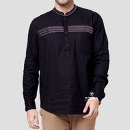 KEMEJA KOKO DEWASA LENGAN PANJANG WARNA BIRU NAVI ABU COKSU BAJU KOKO PRIA PUTIH SANTRI KATUN TOYOBO