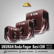 RODA PAGAR COR SUPER REL BULAT / RODA PAGAR BESI GERBANG/ PINTU BESI/ PINTU LIPAT