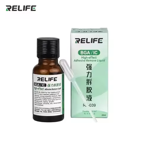 RELIFE RL-039 Remove Resin Glue Liquid Soften BGA PCB IC Chip Solid Glue Srtong Degenerate Motherboa