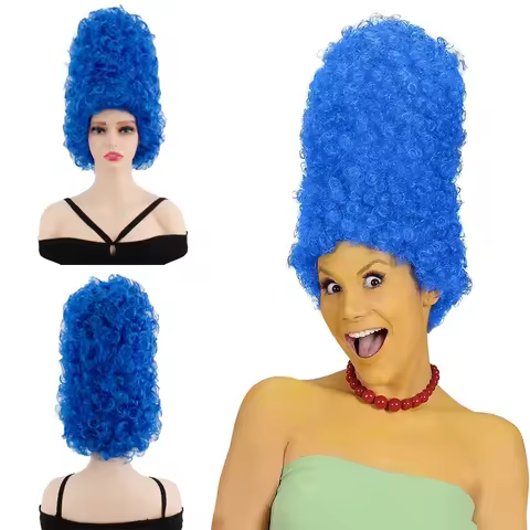 40cm High-Style Honeycomb Synthetic Wig Suitable for Maggie Simpson Cosplay Stage Performance Costum