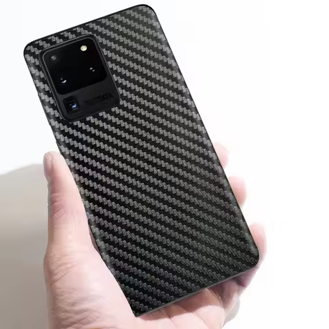 3D Carbon Fiber Skins Film Wrap Phone Back Sticker For SAMSUNG S21 S20 Ultra S20+ S10 Plus S10e S9 S