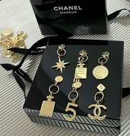 正版Chanel Charms 吊飾 ⚡️⚡️Chanel 限定VIP吊飾 香水瓶 月球 星星 (專櫃)✨✨耳環  鎖匙扣 earrings