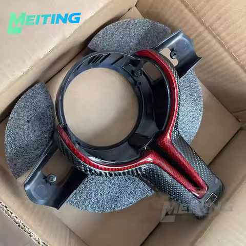 Upgraded red carbon fiber material for BMW F80 F82 F10 F06 F12 F13 F15 F16 interior M logo sport ste