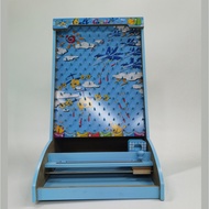 G.house NINO WORLD เครื่องเล่นจับลูกบอลไม้ HBE-0075 ขนาด 56x33x6.5 cm. สีฟ้า จัดส่งเร็ว