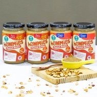 Hommies Peanut Butter 100% Natural, (No sugar No salt) or (Less sugar & Salt Available)