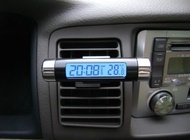 Jam dan Termometer AC Mobil - Jam Digital Termometer Mobil - Jam Mobil Dashboard Digital - Jam Mobil