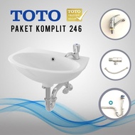 {elekstore} Complete TOTO SINKS SET CUSTOM LW246J / WASTHTAFEL TOTO HAND WASH