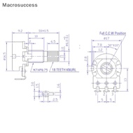 [SRE] A500K B500K A250K B250K A50K B50K A25K B25K Potentiometer Splined Small Pot Electric Guitar Ba