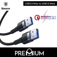 BASEUS Cafule Cable 1M USB 3.0 Male TO USB 3.0 Male 2A For Notebook Computer Desktop, All in one Machine, Smart TV,Heat Emitter, Set-Top Box,Mobile Hard Drive,Writing Tablet,Camera,USB Digital Cameras