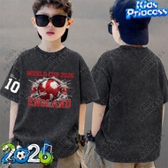 COD 2026 world cup jersey Round Neck Children's shirt kids Distressed t-shirt Cotton Clothing W90