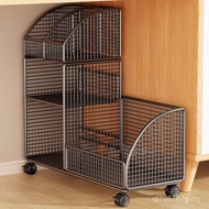 Iron Screen Storage Rack Toy Floor-standing Rack Schoolbag Mobile Rack Student Under Desk Dry Grid S