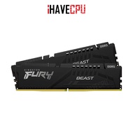 iHAVECPU RAM (แรม) KINGSTON FURY BEAST 16GB (8x2) DDR5 5600MHz BLACK (KF556C40BBK2-16)