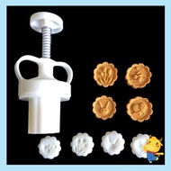 be&gt; Mooncake Stamps Rabbit Shape Mooncake Gadget Plastic Material Baking Accessories