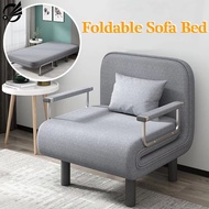 【Ready Stock】Hot Sale Folding Sofa Bed Office Nap Single Bed Multifunctional Dual-purpose Fabric Sofa