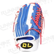 DL Blue White Full Leather Glove