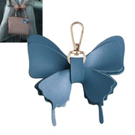JJ* Modern PU Leather Butterfly Keychain Multi Functional Bag Jewelry Decors