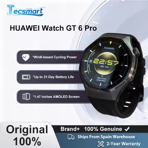 Smartwatch-HUAWEI Watch GT 6 Pro 46mm GPS 1.47 inches AMOLED Color Screen Up to 21 Days of Battery L