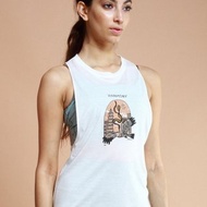 asana eco 生態意識系列--大寬袖背心-白-老鷹