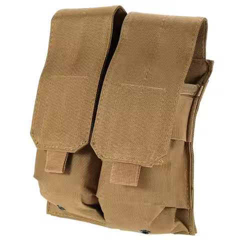 Tactical Double Magazine Pouch Molle Outdoor Tool Waist Mag Holder Pack Gun Hunting Accessories for 