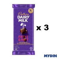 Cadbury Dairy Milk Chocolate Fruit & Nut (3 x 160g)