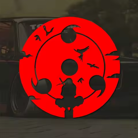 Uchiha Itachi with Sharingan sky decal, car sticker Computer stickers Motorcycle sticker Vinyl