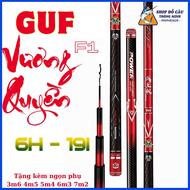 Cần Câu Tay GUF Vương Quyền 6H Đỏ F1 Tặng Kèm Ngọn Phụ Zin CD-108 ( Shop Đồ Câu Thông Minh )
