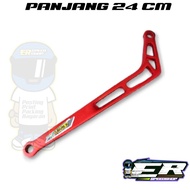 L-shaped exhaust bracket, exhaust bracket, L-shaped exhaust bracket, 24 cm long, Full aluminum