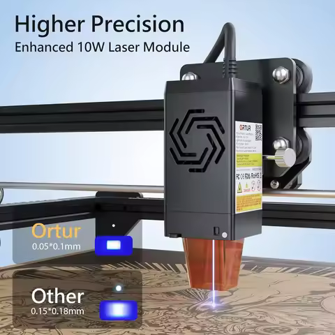 ORTUR Laser Master 2 S2 LU2-10A Laser Engraver Laser, 10000mW Engraving Cutting Machine, Class 4 Hig