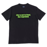 BROWNE & CO. เสื้อยืด คอตตอน สีดำ NOT REGRETTED รุ่น BKC021-1-BL