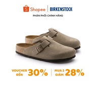 [ GENUINE ] CLOG BIRKENSTOCK SHOES BOSTON SOFT FOOTBED ‘TAUPE’ 0560771