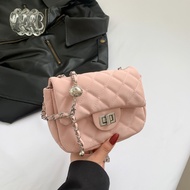 May mắn Haven kim cương rô PU Đeo chéo cho nữ Túi túi đeo vai thanh lịch Túi Dây Xích Nhỏ Túi vuông